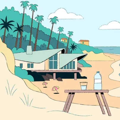 Illustration motion design ONG Surfrider protection océan agence motion design paris